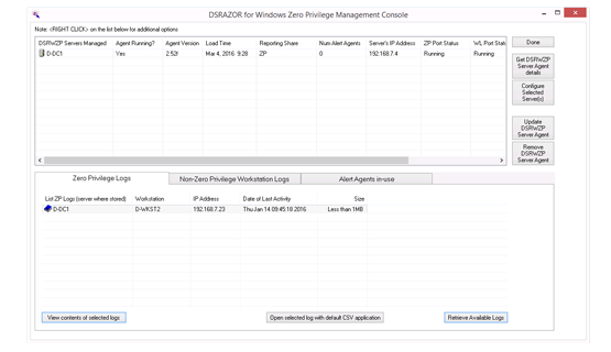 Zero Privilege Help Desk Console